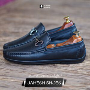 کالج چرم H مشکی -کد 2