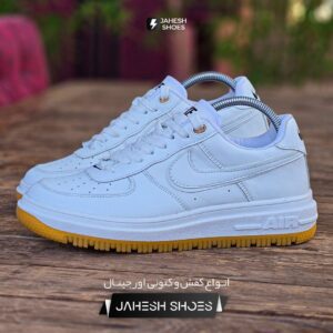 ونس AIR FORSE 1 سفید خردلی-کد 354