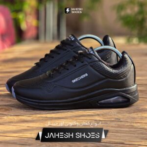 کتونی SKEACHERS چرم مشکی-کد 500