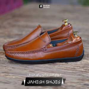 کالج چرم MD عسلی-کد 13