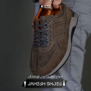 خرید کفش چرم SPORT KEEPR طوسی-کد 163