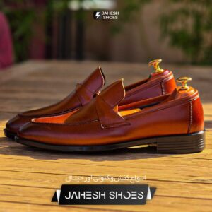 کالج چرم KAAP عسلی -کد 18