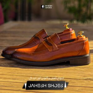 کالج چرم DAMON عسلی -کد 41